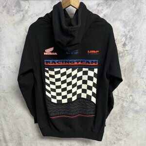 Honda Racing Hoodie Sweatshirt Black JT Racing Mens Small
